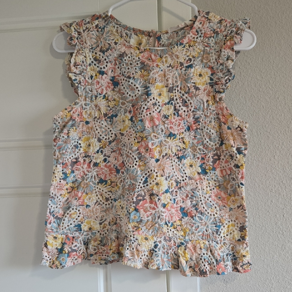 Solitaire Multicolor Floral Lace Woman Blouse